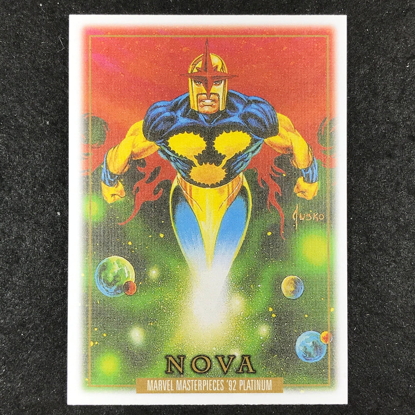 2024 Marvel Masterpieces '92 Platinum NOVA Base Canvas #68