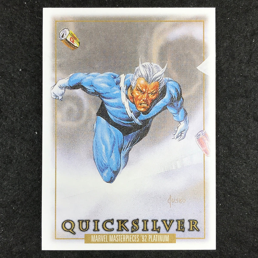 2024 Marvel Masterpieces '92 Platinum QUICKSILVER Base Canvas #71