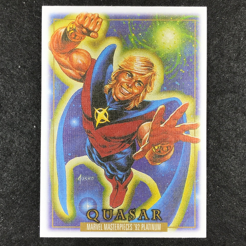 2024 Marvel Masterpieces '92 Platinum QUASAR Base Canvas #72