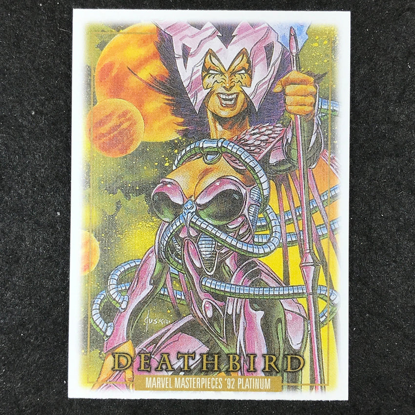 2024 Marvel Masterpieces '92 Platinum DEATHBIRD Base Canvas #73