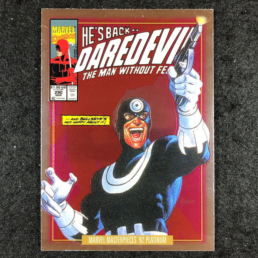 2024 Marvel Masterpieces '92 Platinum BULLSEYE Variant Cover Base #19