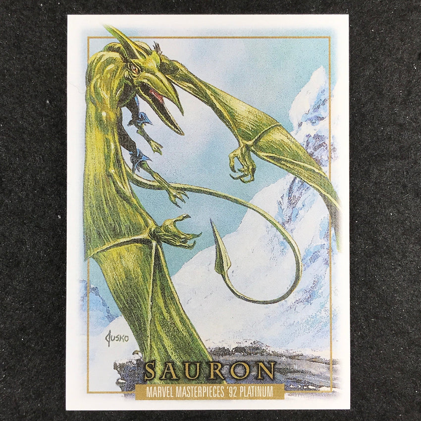2024 Marvel Masterpieces '92 Platinum SAURON Base Canvas #76