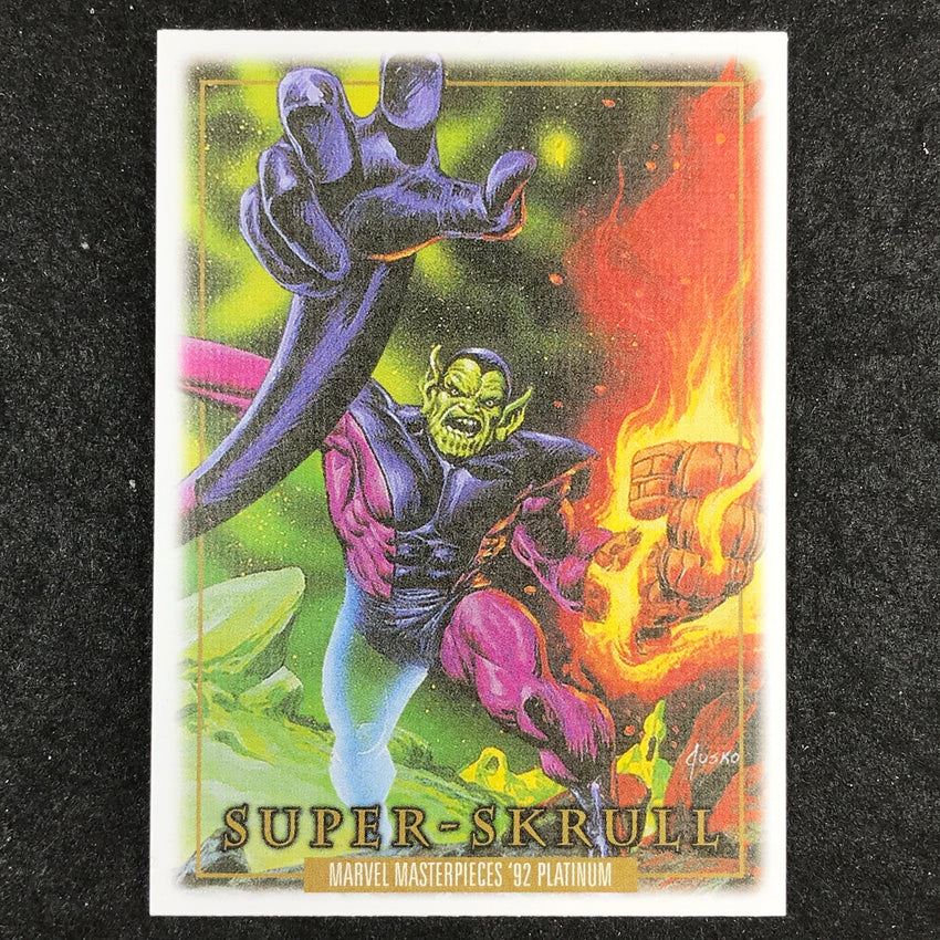 2024 Marvel Masterpieces '92 Platinum SUPER SKRULL Base Canvas #84