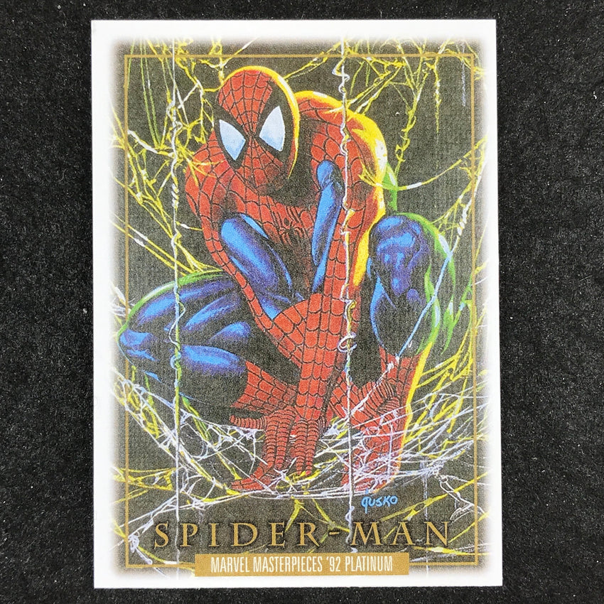 2024 Marvel Masterpieces '92 Platinum SPIDER-MAN Base Canvas #87