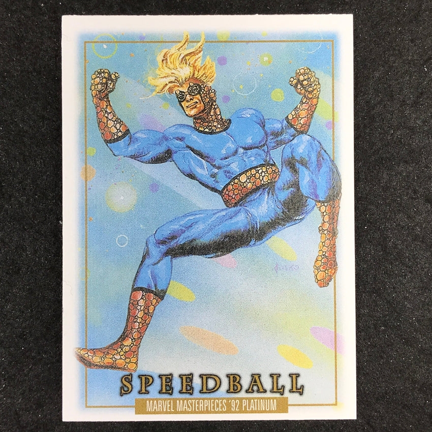 2024 Marvel Masterpieces '92 Platinum SPEEDBALL Base Canvas #88