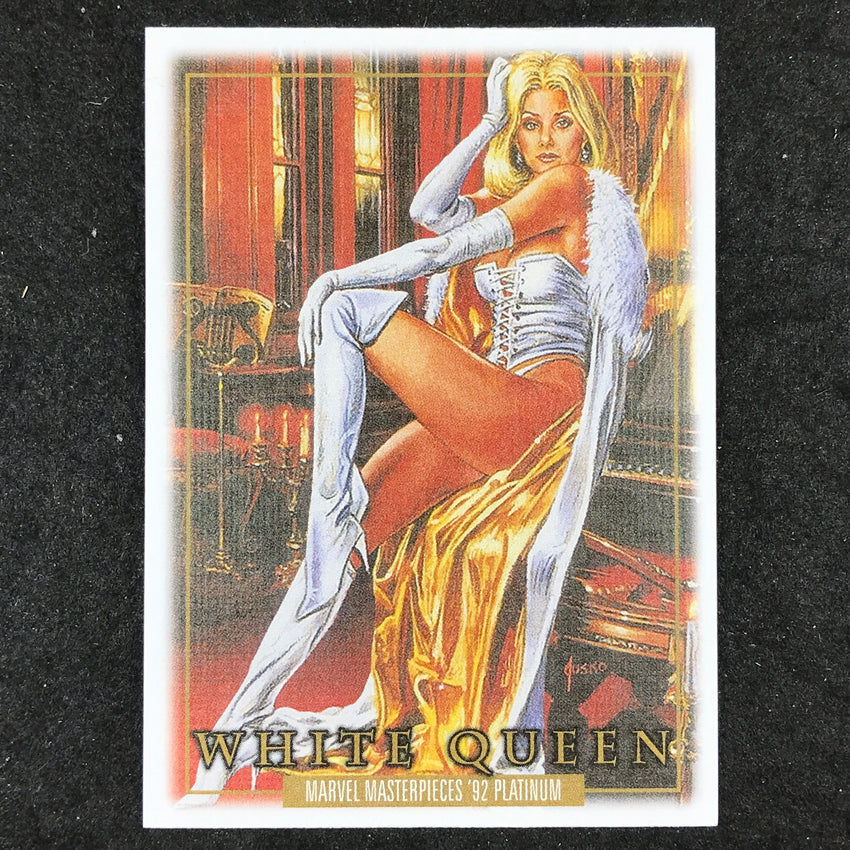 2024 Marvel Masterpieces '92 Platinum WHITE QUEEN Base Canvas #95