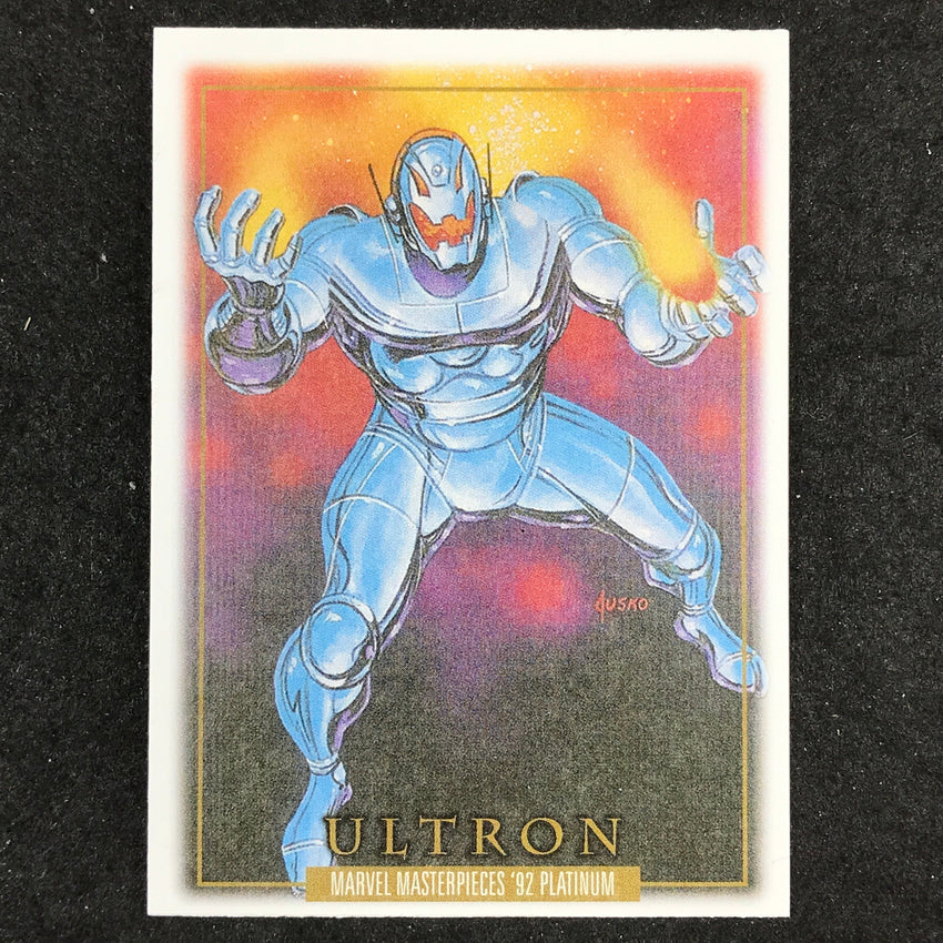 2024 Marvel Masterpieces '92 Platinum ULTRON Base Canvas #98