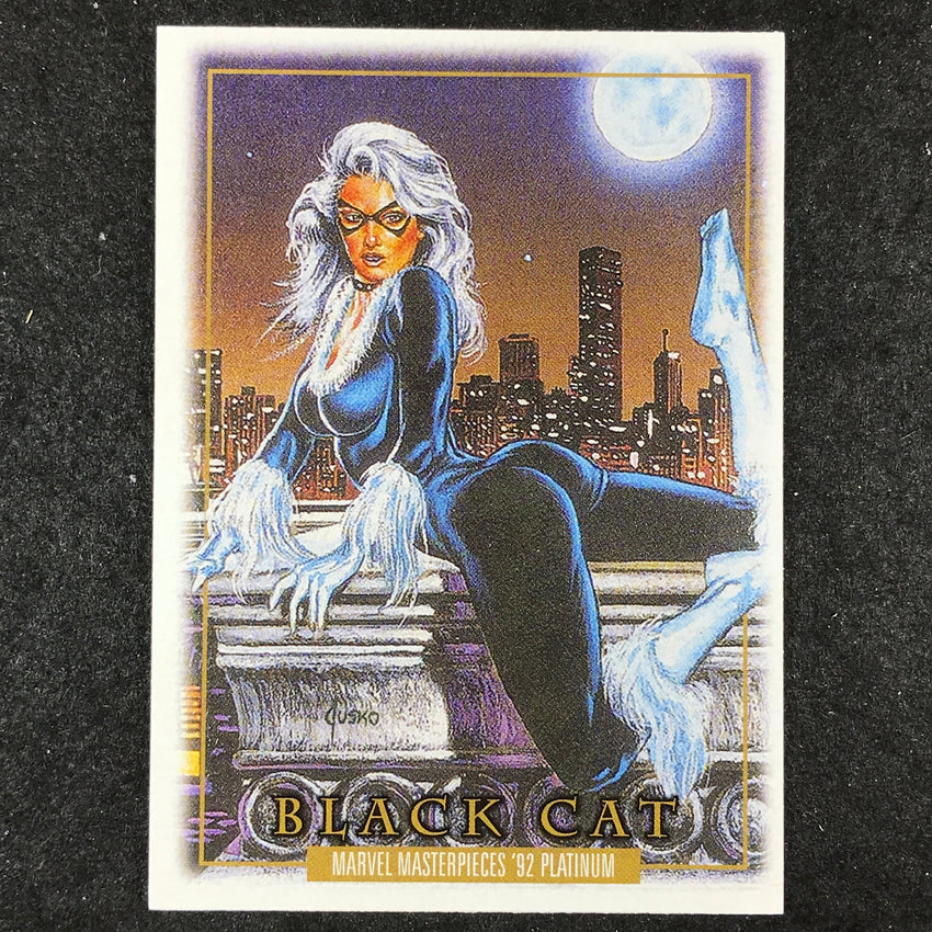 2024 Marvel Masterpieces '92 Platinum BLACK CAT Base Leather #5