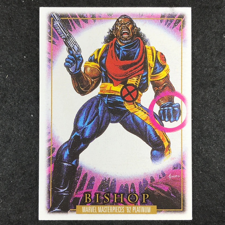 2024 Marvel Masterpieces '92 Platinum BISHOP Base Leather #6