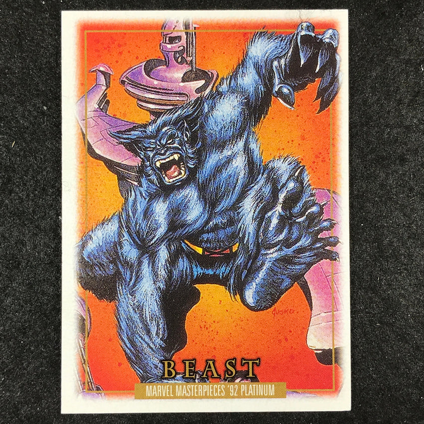 2024 Marvel Masterpieces '92 Platinum BEAST Base Leather #7