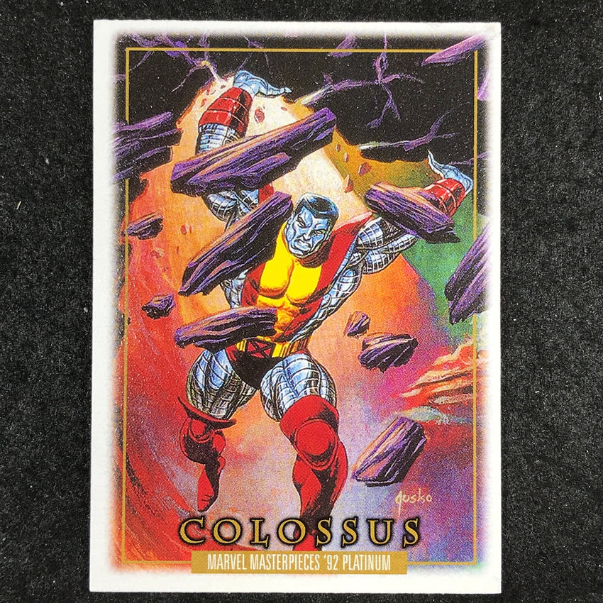 2024 Marvel Masterpieces '92 Platinum COLOSSUS Base Leather #14