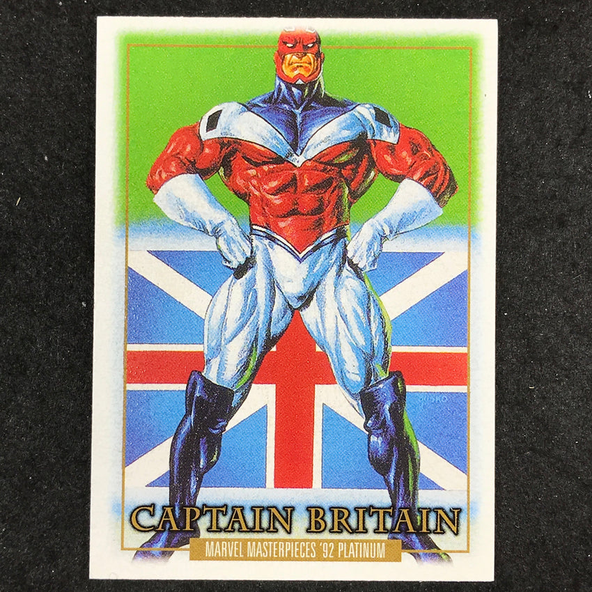 2024 Marvel Masterpieces '92 Platinum CAPTAIN BRITAIN Base Leather #15