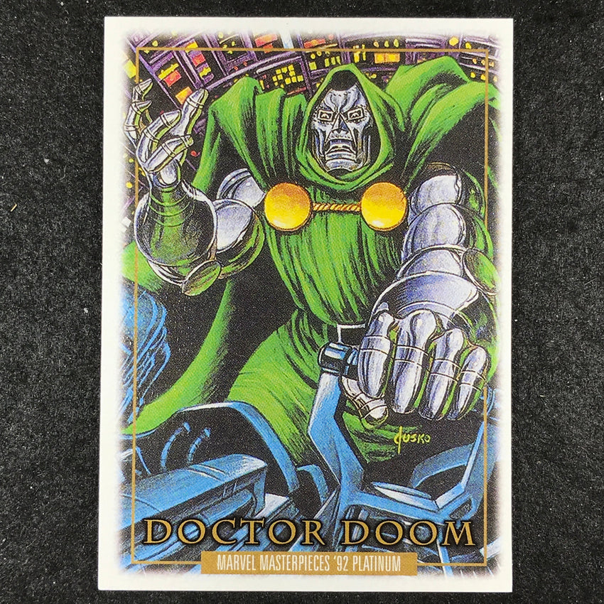 2024 Marvel Masterpieces '92 Platinum DOCTOR DOOM Base Leather #26