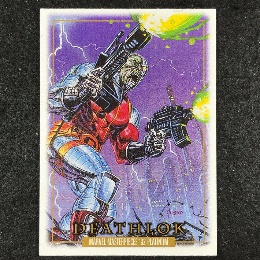 2024 Marvel Masterpieces '92 Platinum DEATHLOK Base Leather #28