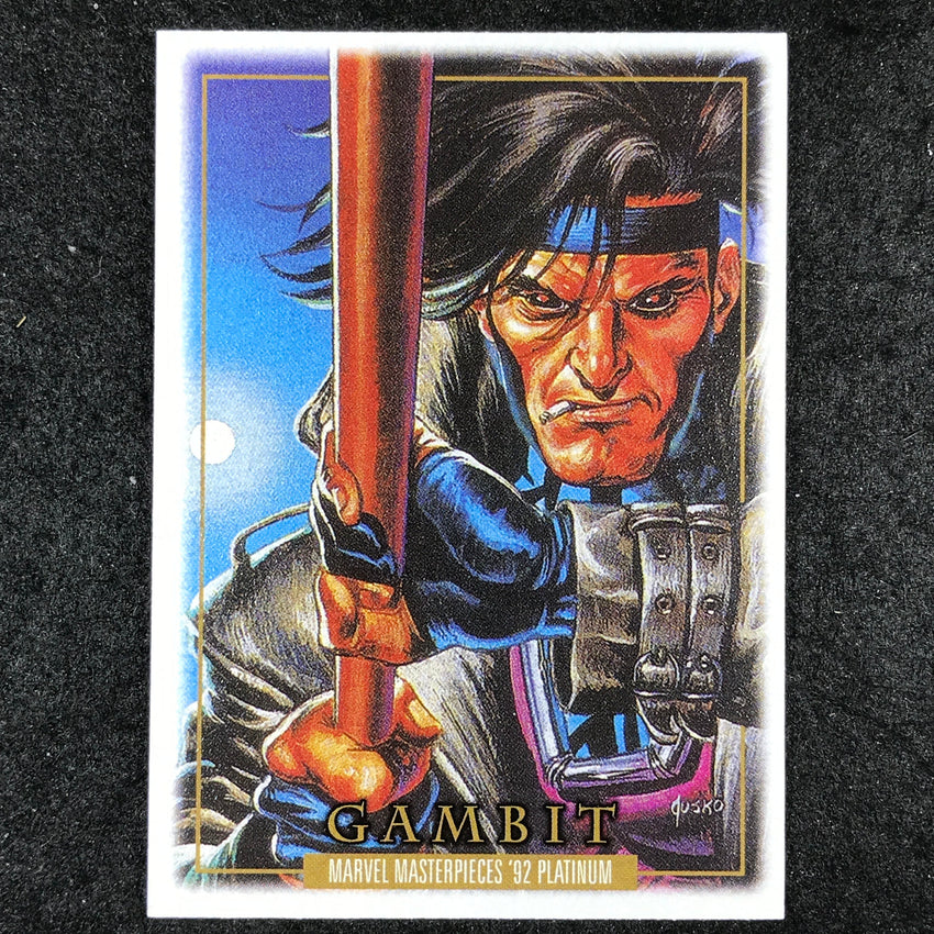 2024 Marvel Masterpieces '92 Platinum GAMBIT Base Leather #29
