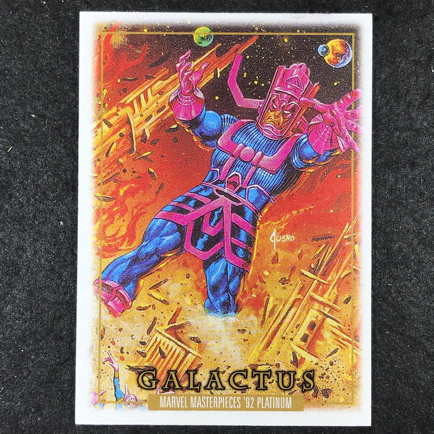 2024 Marvel Masterpieces '92 Platinum GALACTUS Base Leather #30