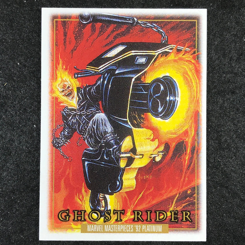 2024 Marvel Masterpieces '92 Platinum GHOST RIDER Base Leather #37