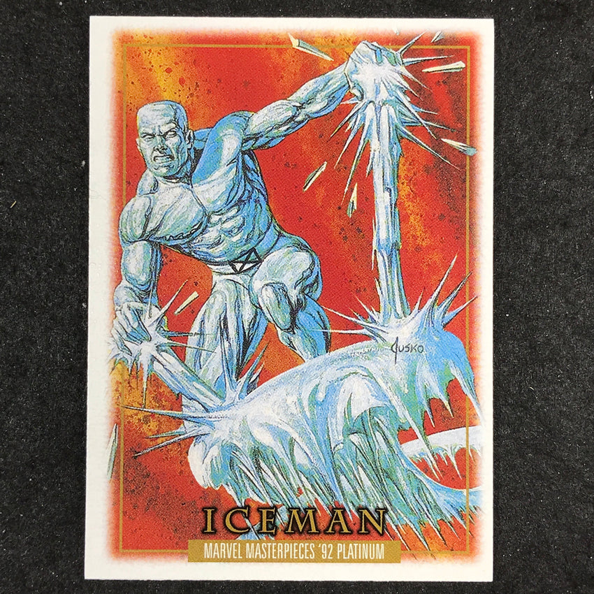 2024 Marvel Masterpieces '92 Platinum ICEMAN Base Leather #40
