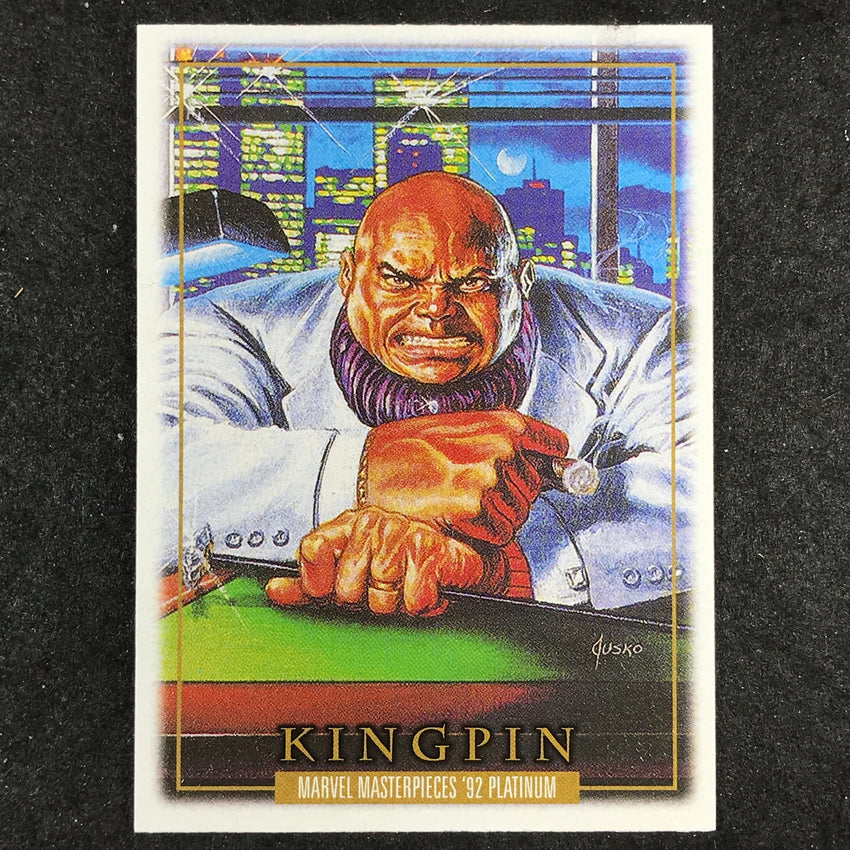 2024 Marvel Masterpieces '92 Platinum KINGPIN Base Leather #43