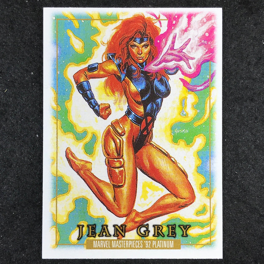 2024 Marvel Masterpieces '92 Platinum JEAN GREY Base Leather #46