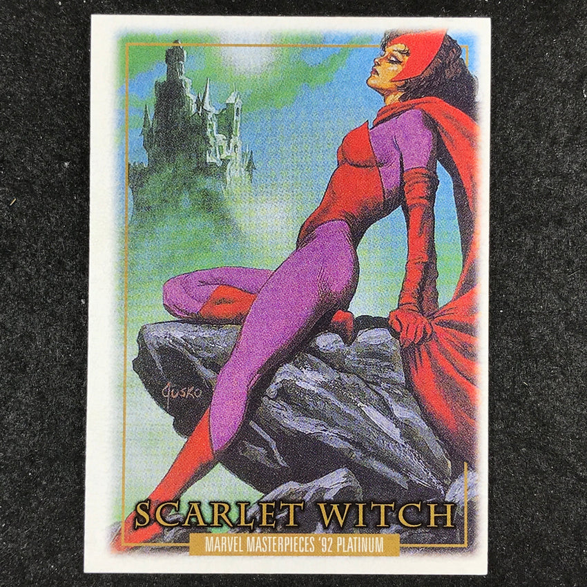 2024 Marvel Masterpieces '92 Platinum SCARLET WITCH Base Leather #47