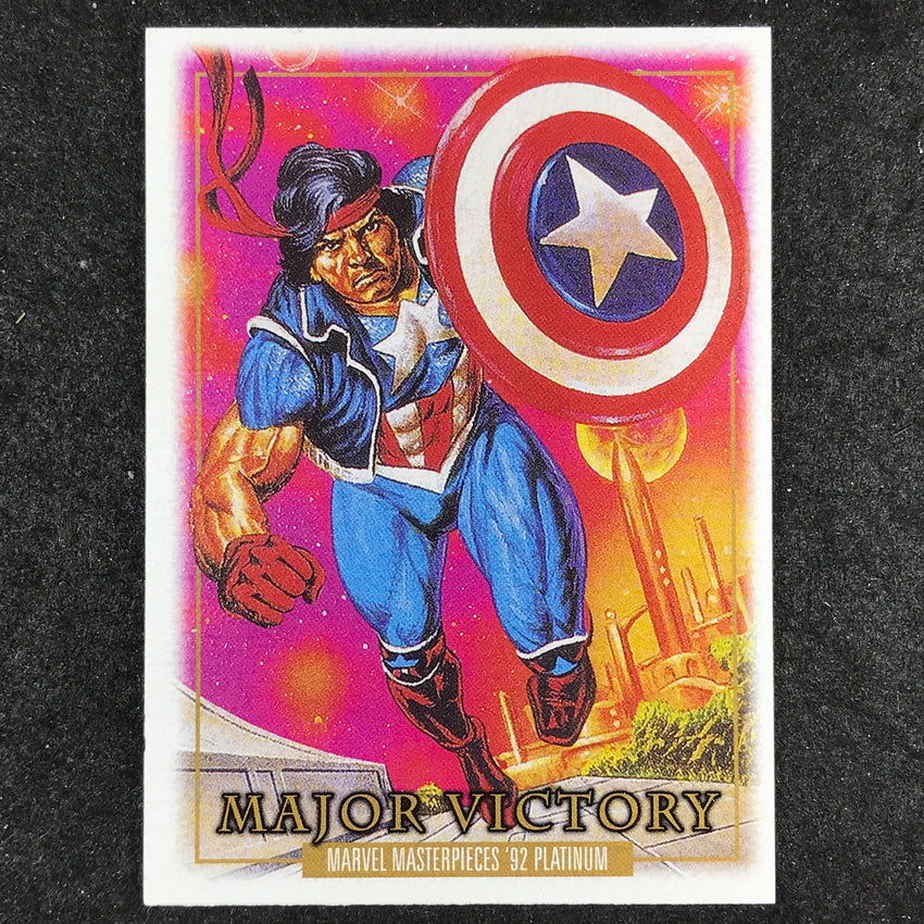 2024 Marvel Masterpieces '92 Platinum MAJOR VICTORY Base Leather #48