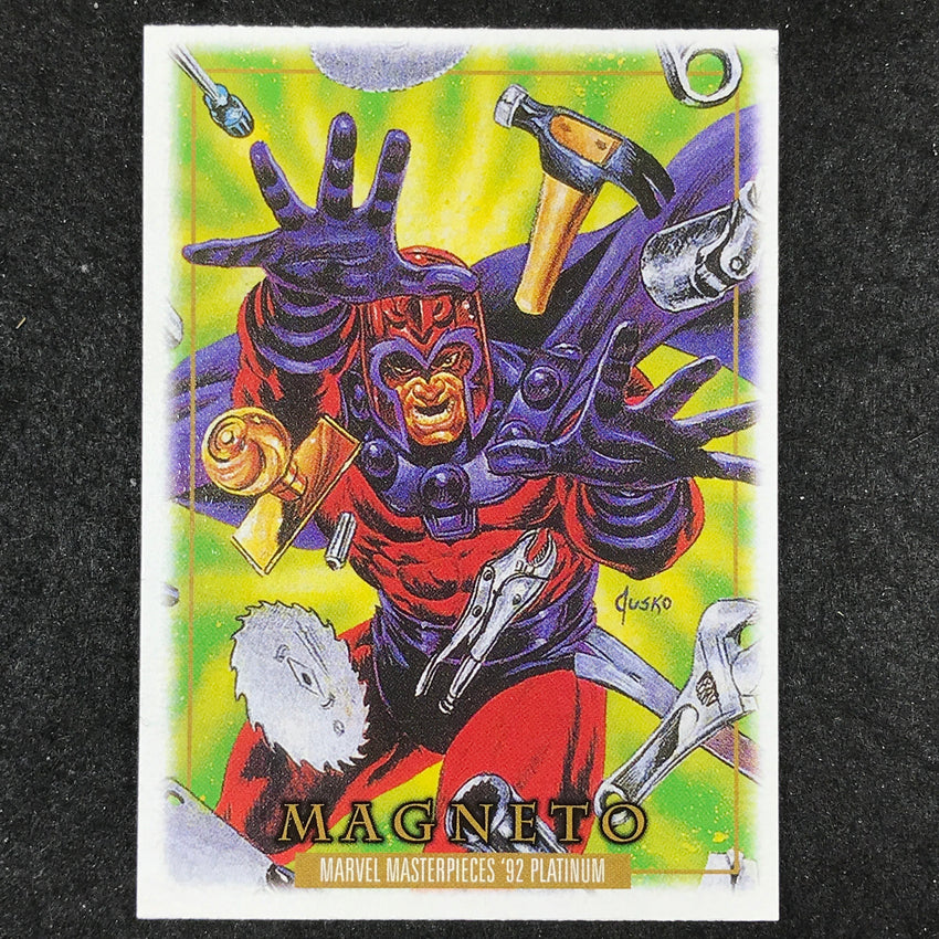 2024 Marvel Masterpieces '92 Platinum MAGNETO Base Leather #49