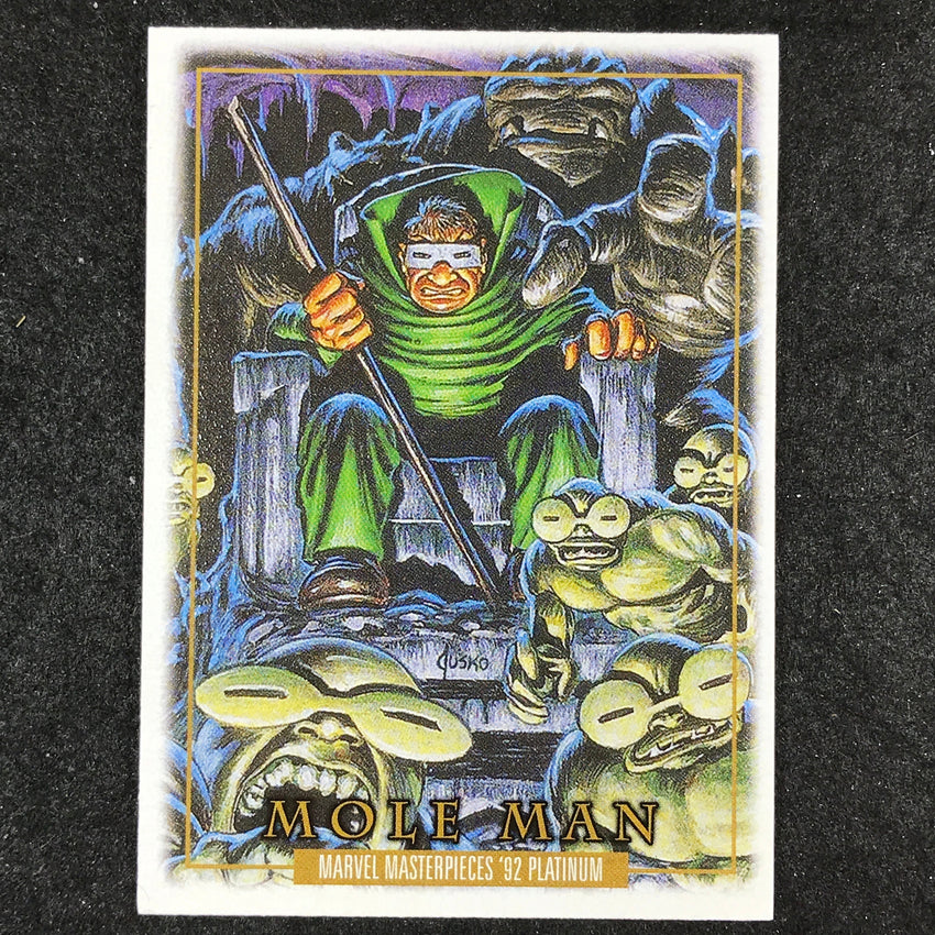 2024 Marvel Masterpieces '92 Platinum MOLE MAN Base Leather #52