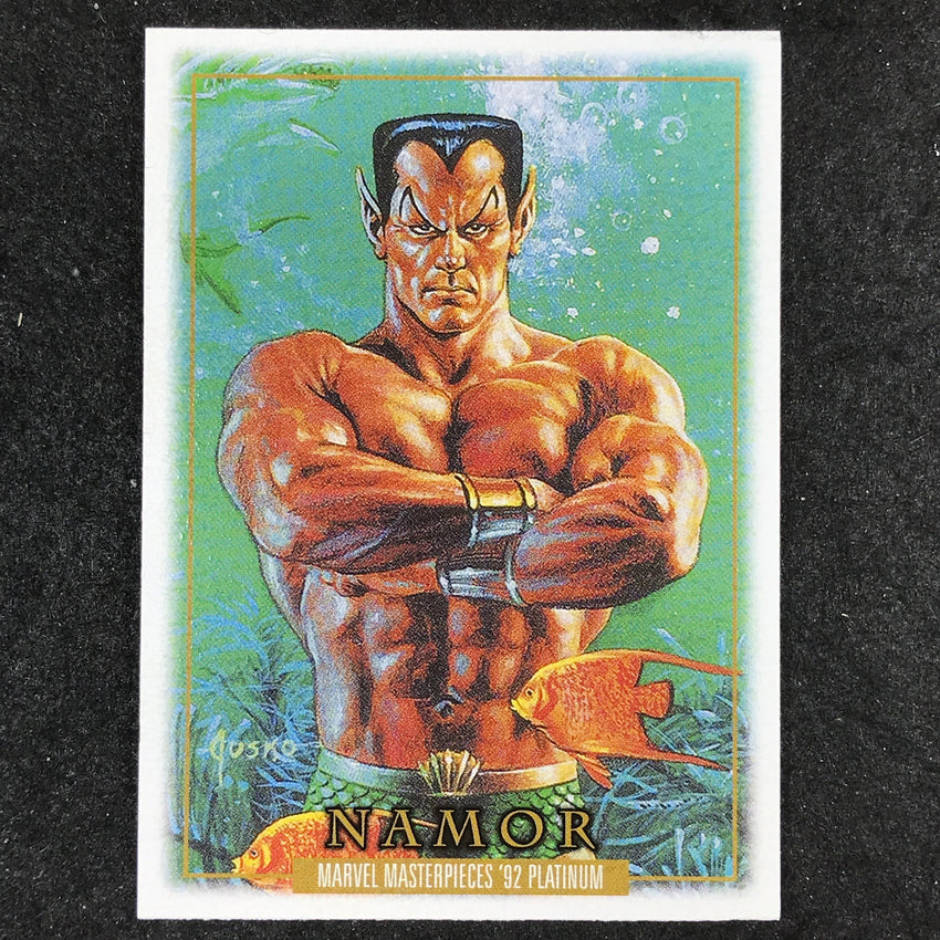 2024 Marvel Masterpieces '92 Platinum NAMOR Base Leather #57