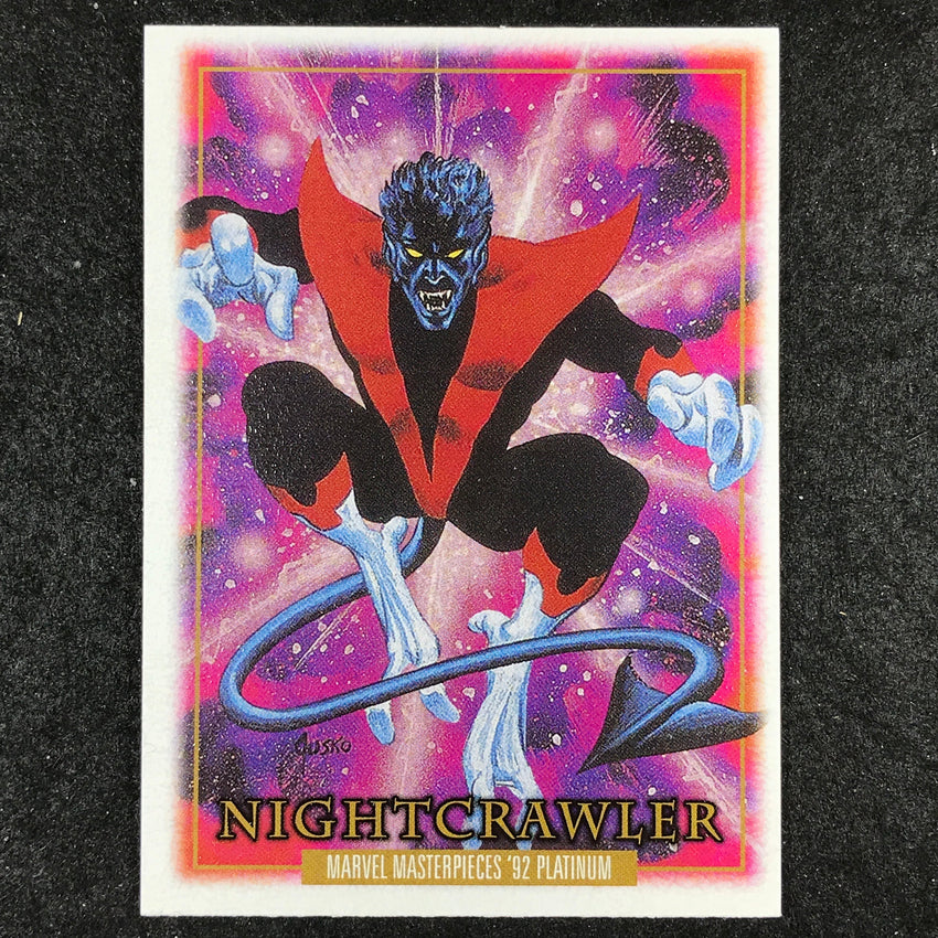 2024 Marvel Masterpieces '92 Platinum NIGHTCRAWLER Base Leather #62