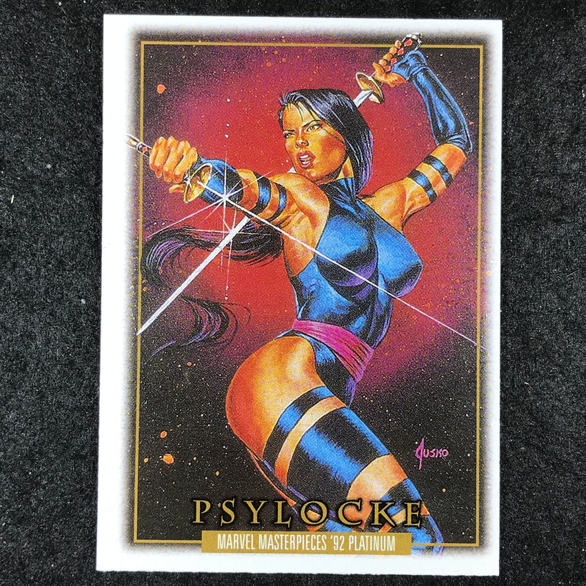 2024 Marvel Masterpieces '92 Platinum PSYLOCKE Base Leather #65