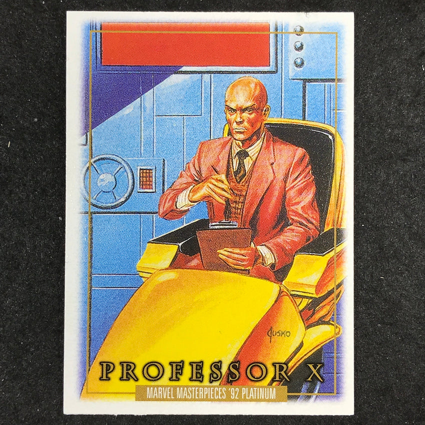 2024 Marvel Masterpieces '92 Platinum PROFESSOR X Base Leather #66