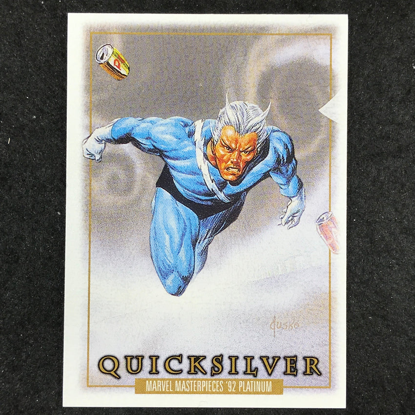 2024 Marvel Masterpieces '92 Platinum QUICKSILVER Base Leather #71