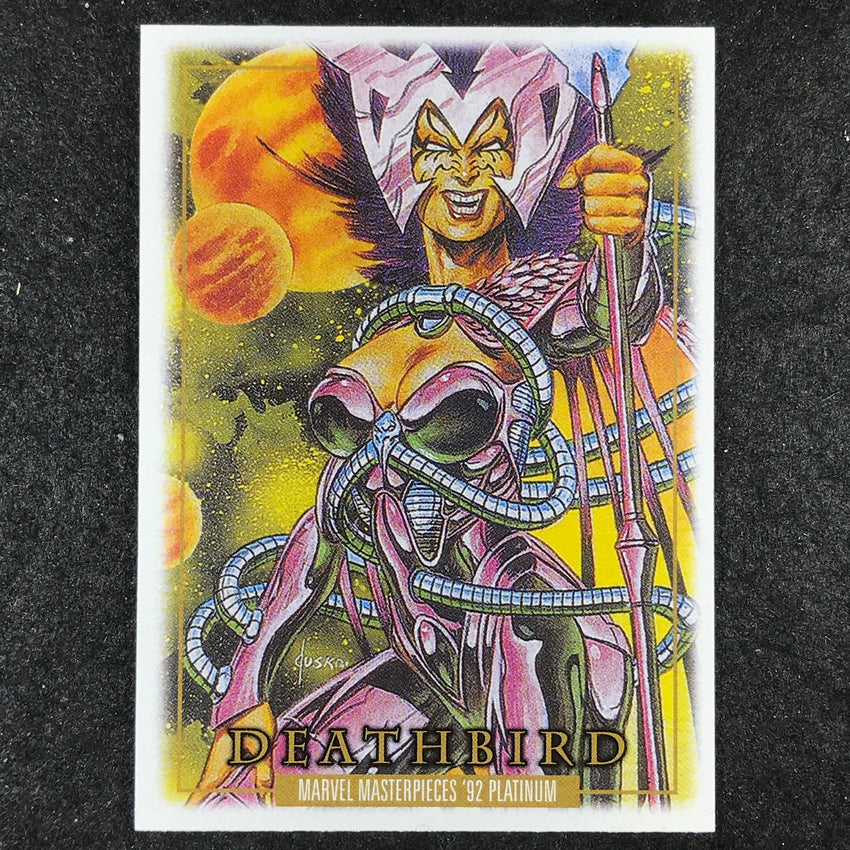 2024 Marvel Masterpieces '92 Platinum DEATHBIRD Base Leather #73