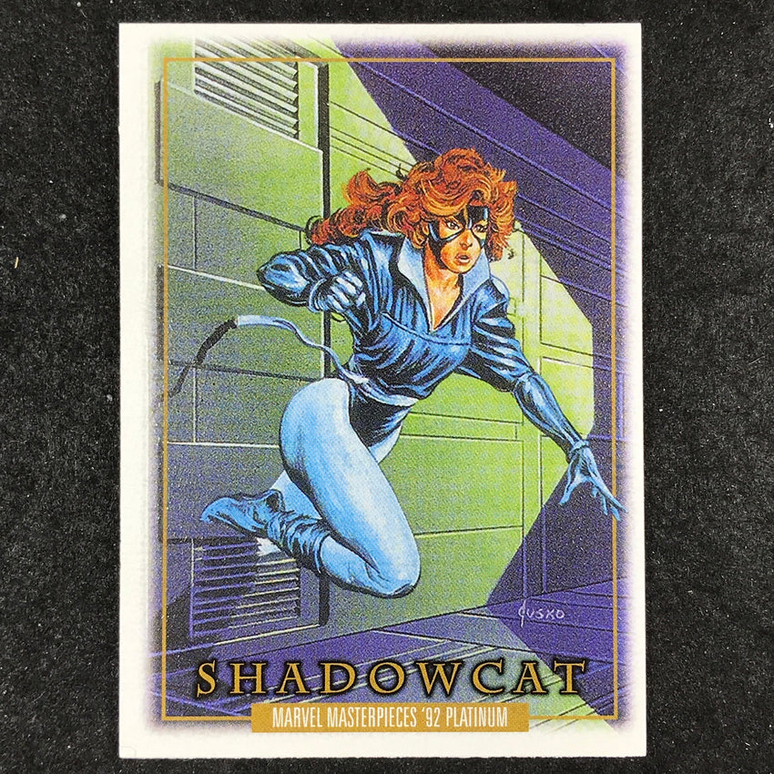 2024 Marvel Masterpieces '92 Platinum SHADOWCAT Base Leather #75