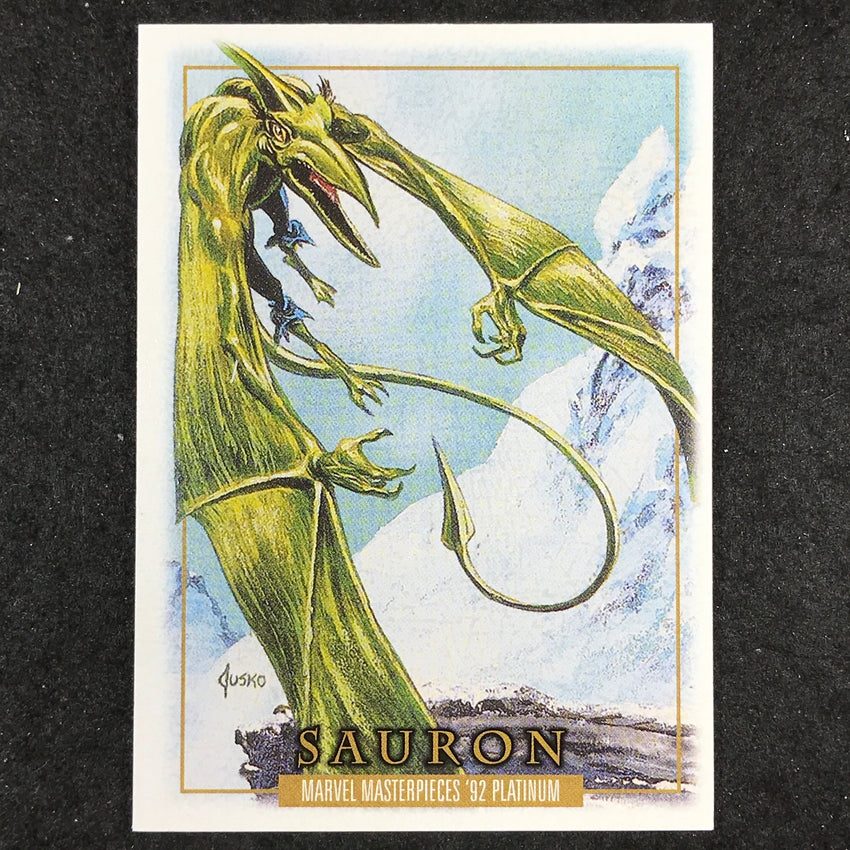 2024 Marvel Masterpieces '92 Platinum SAURON Base Leather #76