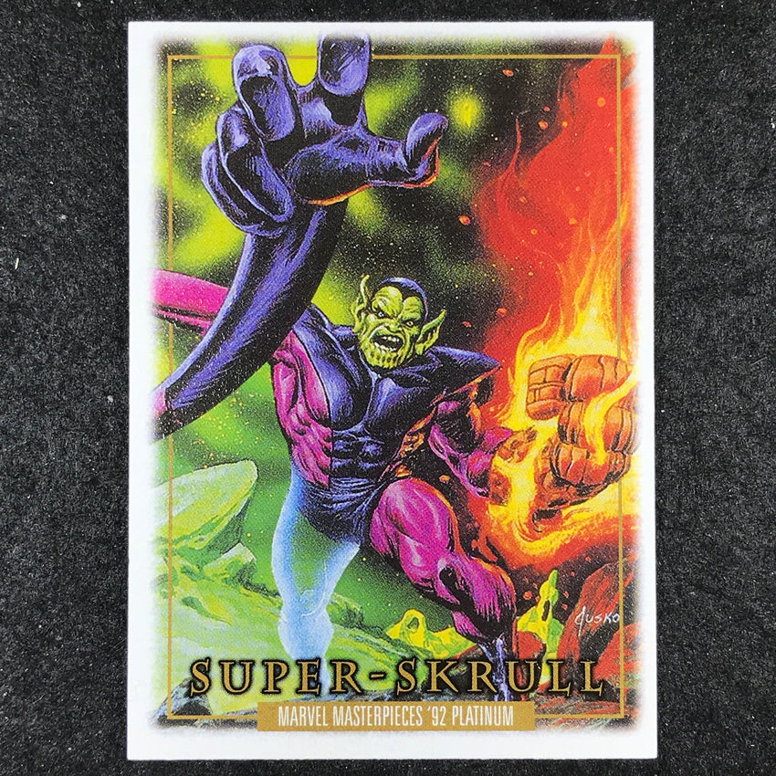 2024 Marvel Masterpieces '92 Platinum SUPER SKRULL Base Leather #84