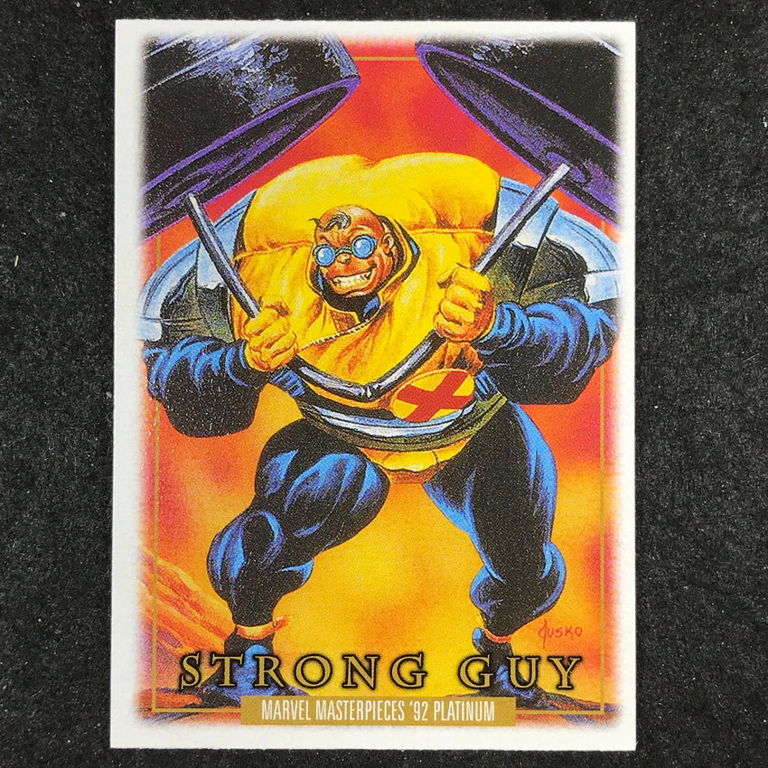 2024 Marvel Masterpieces '92 Platinum STRONG GUY Base Leather #85