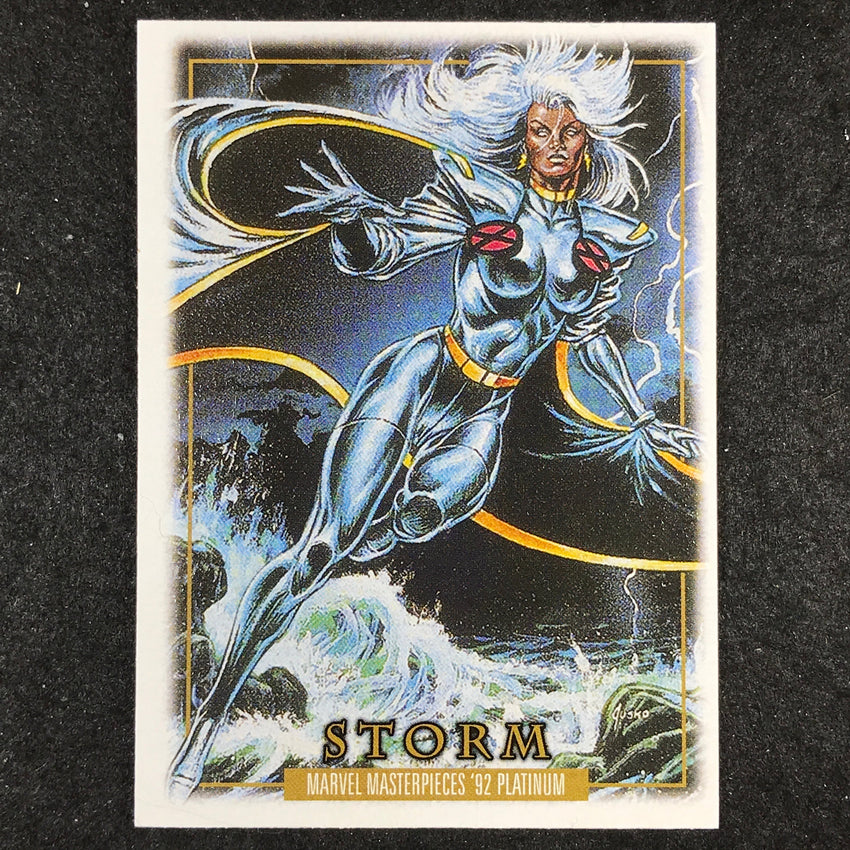 2024 Marvel Masterpieces '92 Platinum STORM Base Leather #86