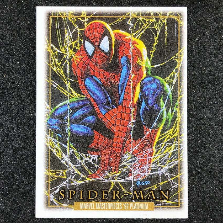 2024 Marvel Masterpieces '92 Platinum SPIDER-MAN Base Leather #87