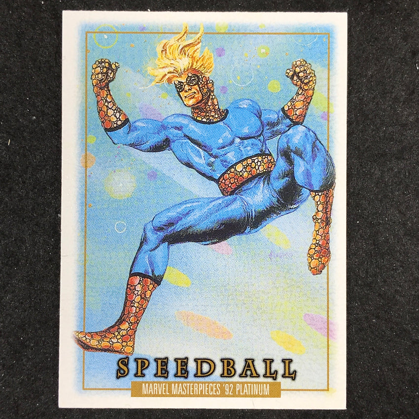 2024 Marvel Masterpieces '92 Platinum SPEEDBALL Base Leather #88