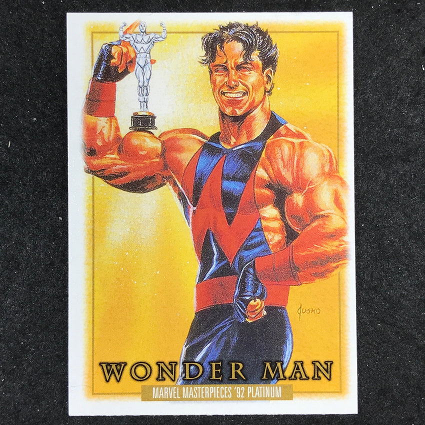 2024 Marvel Masterpieces '92 Platinum WONDER MAN Base Leather #93