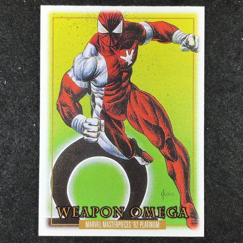2024 Marvel Masterpieces '92 Platinum WEAPON OMEGA Base Leather #96