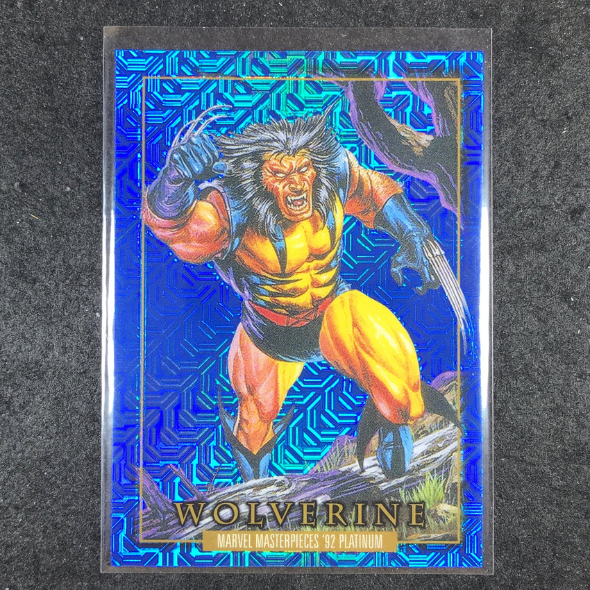 2024 Marvel Masterpieces '92 Platinum WOLVERINE Base Blue Traxx #94