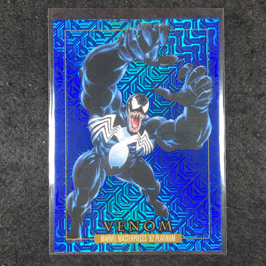 2024 Marvel Masterpieces '92 Platinum VENOM Base Blue Traxx #97