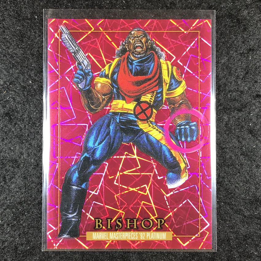 2024 Marvel Masterpieces '92 Platinum BISHOP Base Pink Laser 992/992 #6