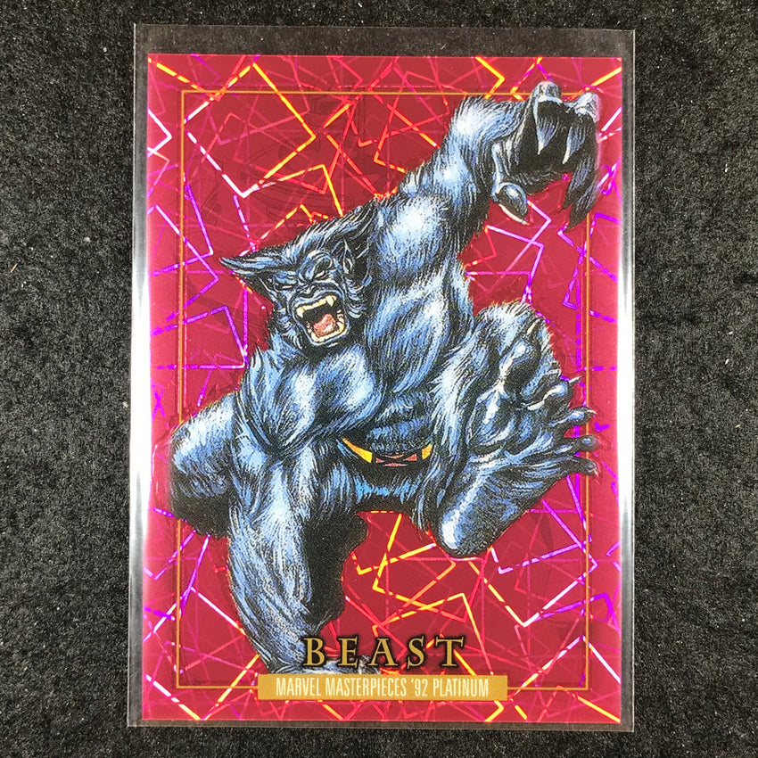 2024 Marvel Masterpieces '92 Platinum BEAST Base Pink Laser 472/992 #7
