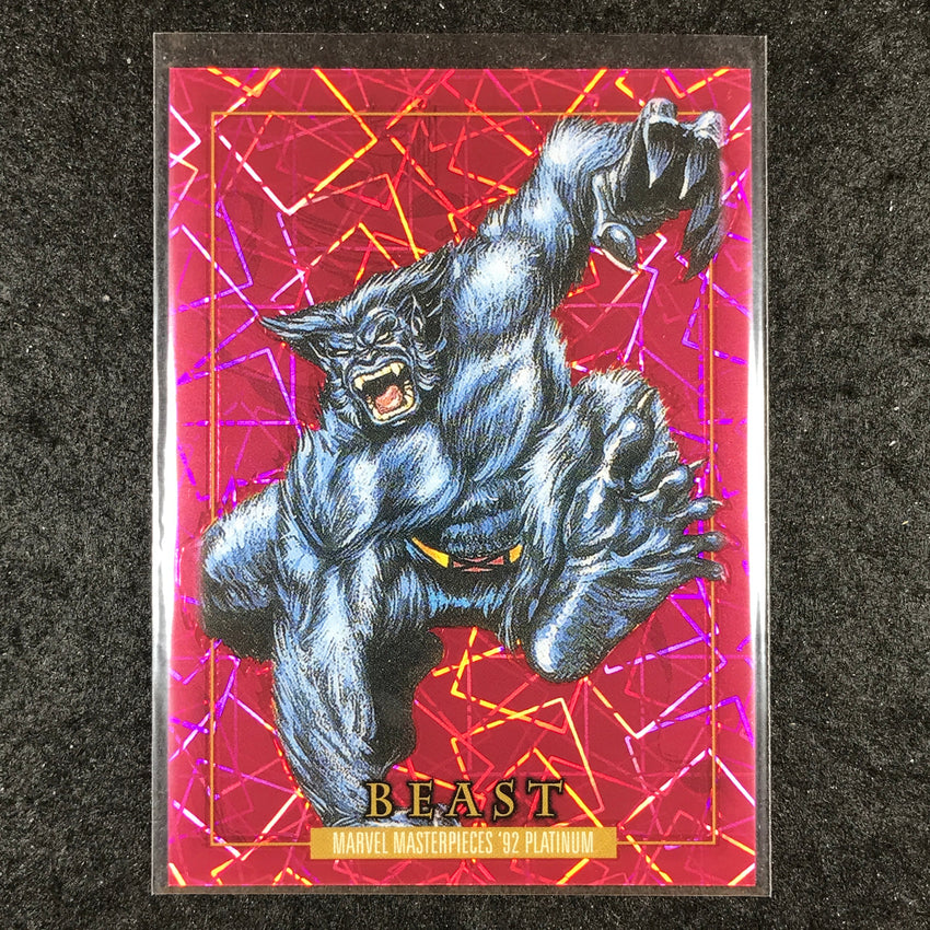 2024 Marvel Masterpieces '92 Platinum BEAST Base Pink Laser 681/992 #7