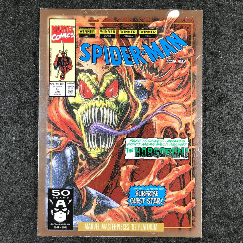 2024 Marvel Masterpieces '92 Platinum HOBGOBLIN Variant Cover Base #33