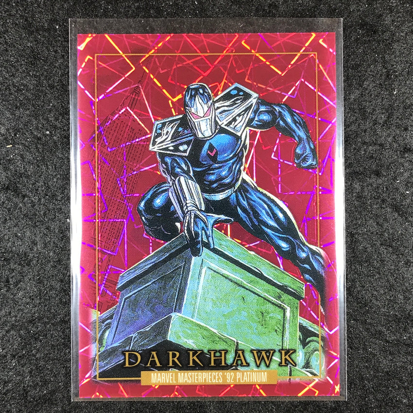 2024 Marvel Masterpieces '92 Platinum DARKHAWK Base Pink Laser 731/992 #11